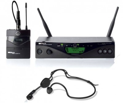Фото AKG WMS470 SPORTS SET BD1 (650-680) - радиосистема с портативным передатчиком + микрофон с оголовьем C544L