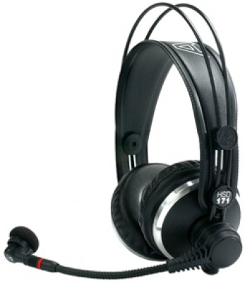Фото AKG HSC171 закрытая гарнитура: наушники K171 с конденсаторным микрофоном (провод заказывается отдельно)