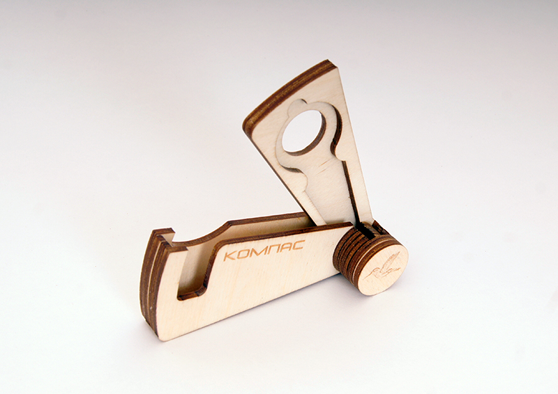 Фото Мастерская Глазырина HV18 Чехол деревянный для варгана Компас