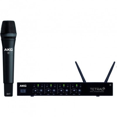 Фото AKG DMS TETRAD Vocal Set D5 - цифровая радиосистема с ручным передатчиком (капсюль D5), диапазон 2.4 GHz