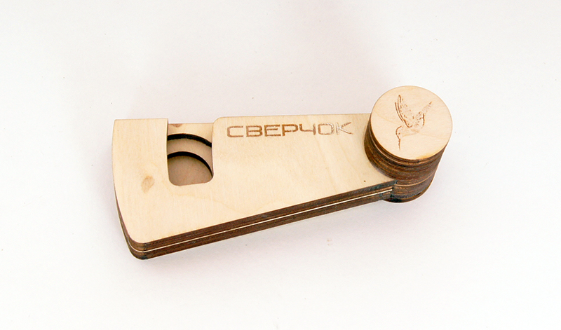 Фото Мастерская Глазырина HV10 Чехол деревянный для варгана Сверчок