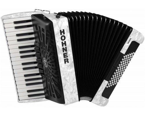 Фото HOHNER Bravo III 72 white - Аккордеон 3/4 Хонер
