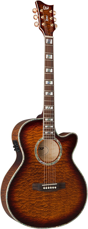 Фото Электроакустическая гитара ESP XAC30E QM DBSB