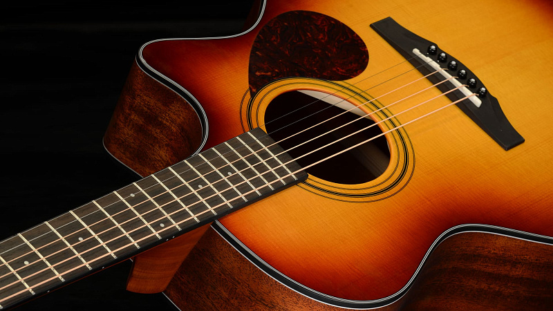 Фото Электроакустическая гитара KEPMA F0E-GA Top Gloss Cherry Sunburst