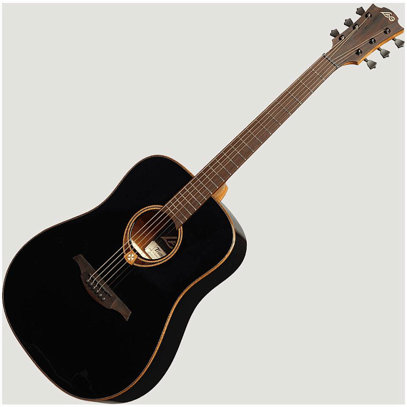 Фото LAG T-118D BLK - Гитара акустическая Лаг