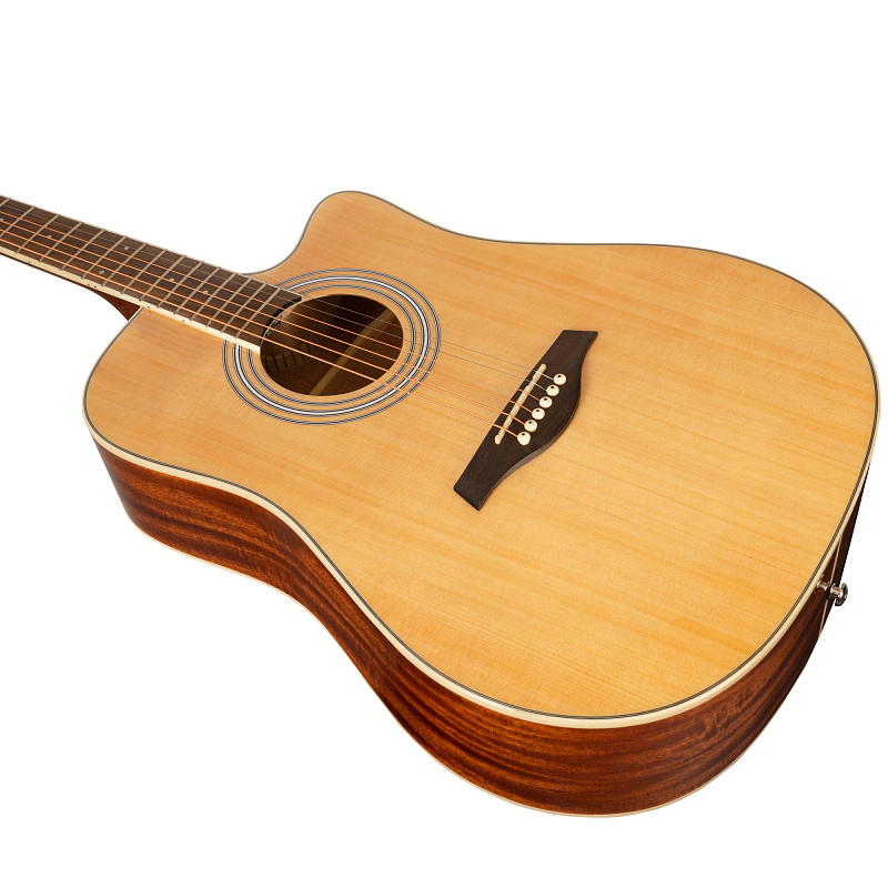 Фото Акустическая гитара ROCKDALE Aurora D6 Gloss C NAT