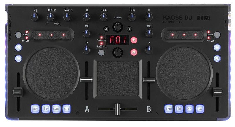 Фото KORG KAOSS DJ контроллер для Serato DJ Intro
