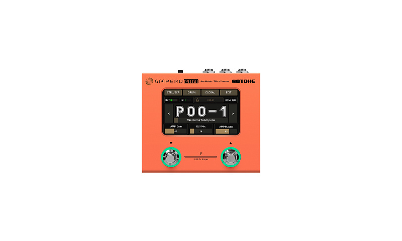 Фото Процессор эффектов Hotone Ampero Mini (Orange)