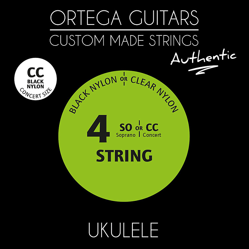 Фото Комплект струн для концертного укулеле Ortega UKABK-CC Authentic
