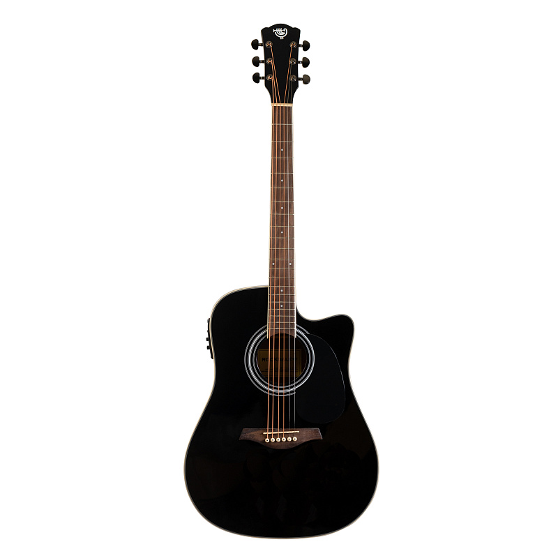 Фото Электроакустическая гитара ROCKDALE Aurora D6 C BK E Gloss
