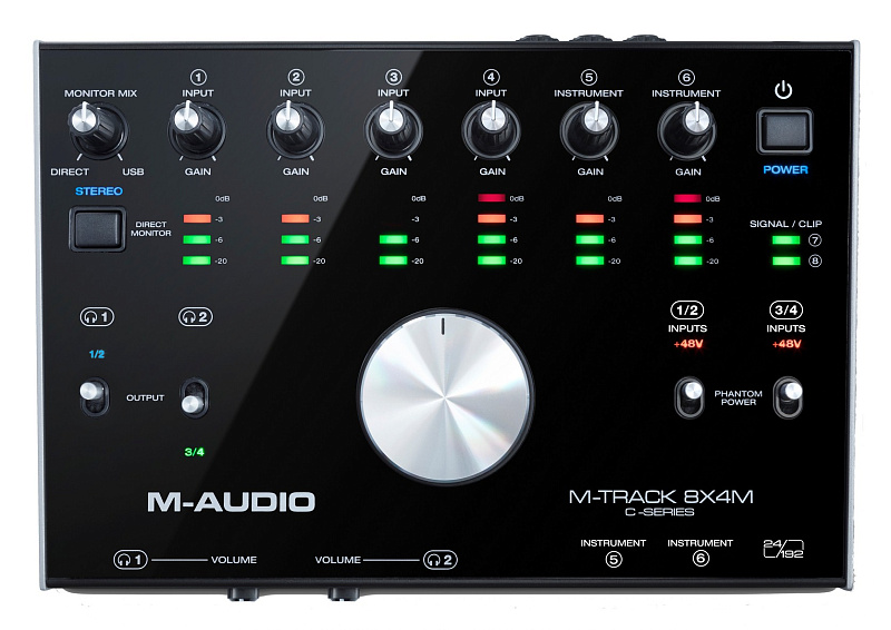 Фото Аудиоинтерфейс M-Audio M-Track 8X4M