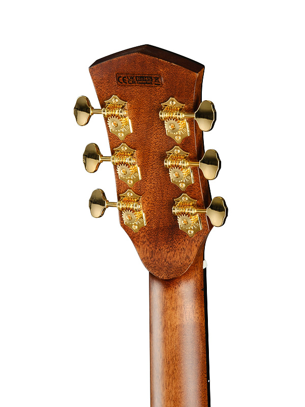 Фото Gold-OC6-Bocote-WCASE-NAT Gold Series Электро-акустическая гитара, цвет натуральный, с чехлом, Cort