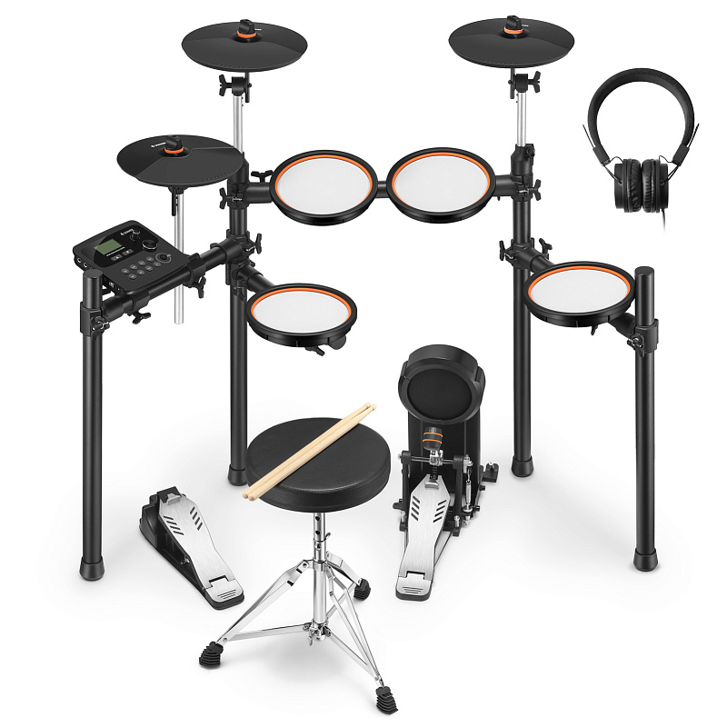 Фото Электронная ударная установка DONNER DED-100 5 Drums 3 Cymbals