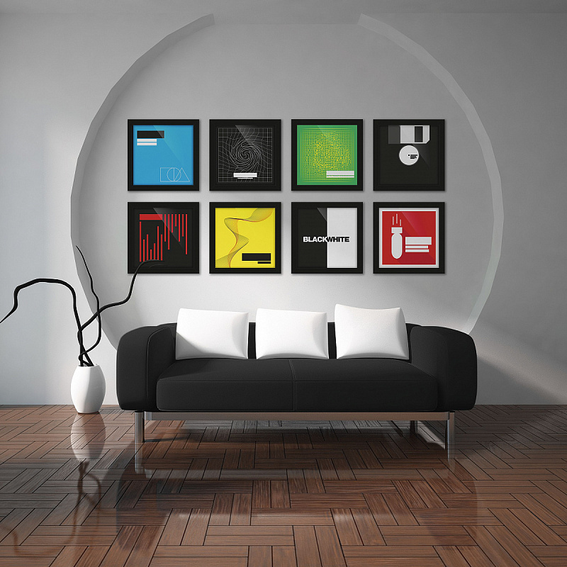 Фото Набор рамок для обложек винила Glorious Vinyl Frame Set Black