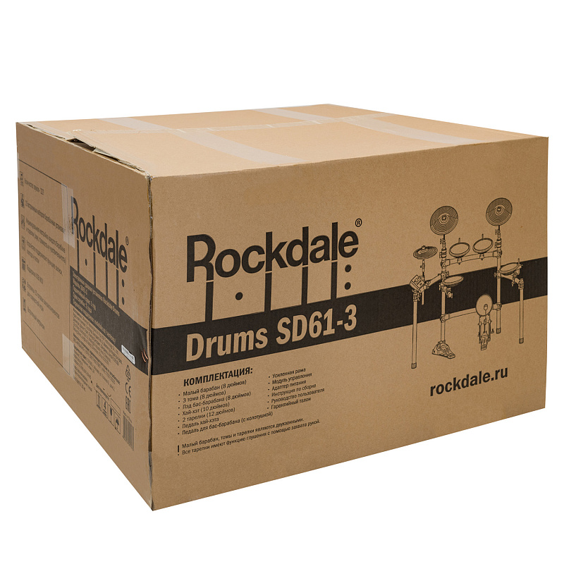 Фото Электронная ударная установка ROCKDALE DRUMS SD61-3